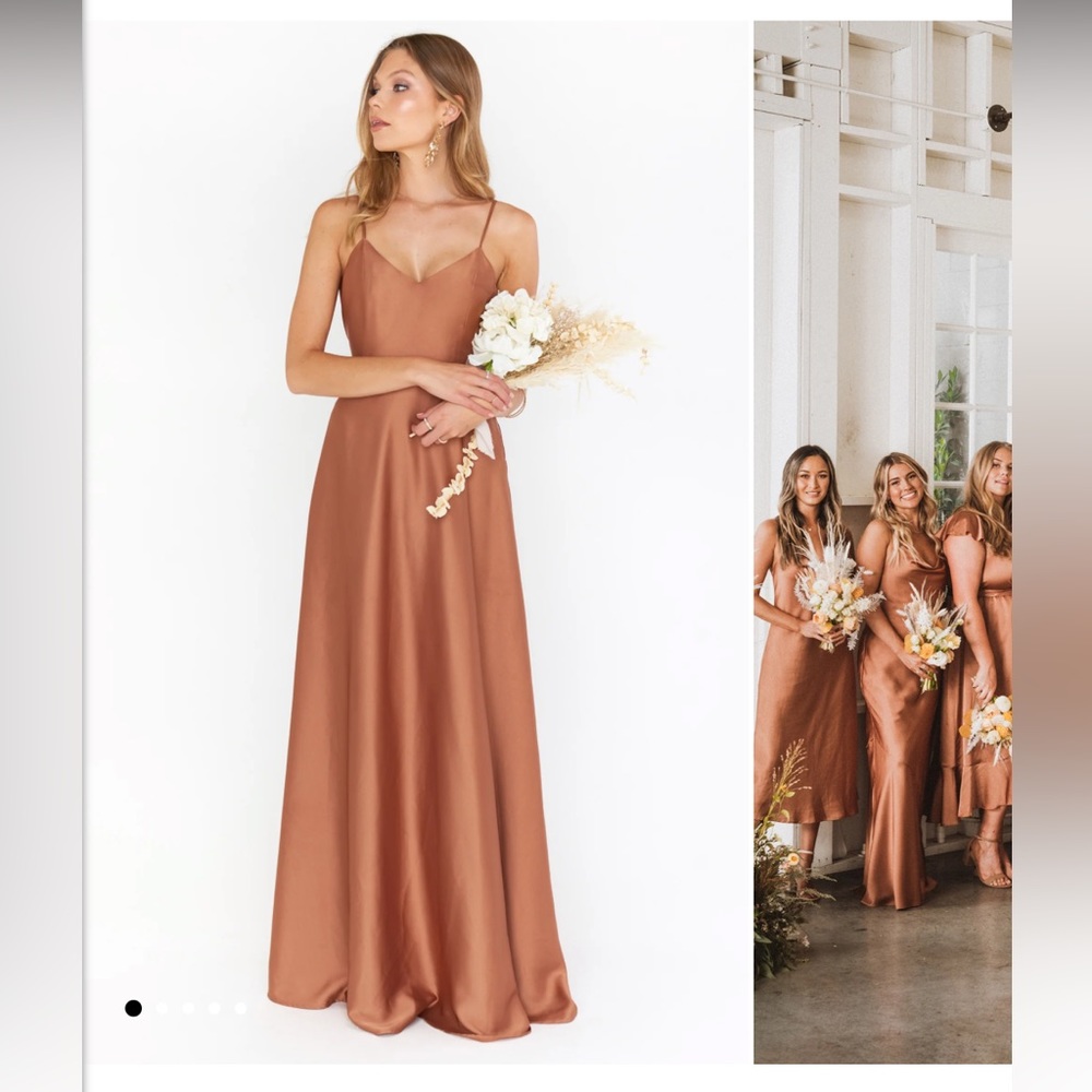 Show Me Your MuMu Copper Maxi Dress